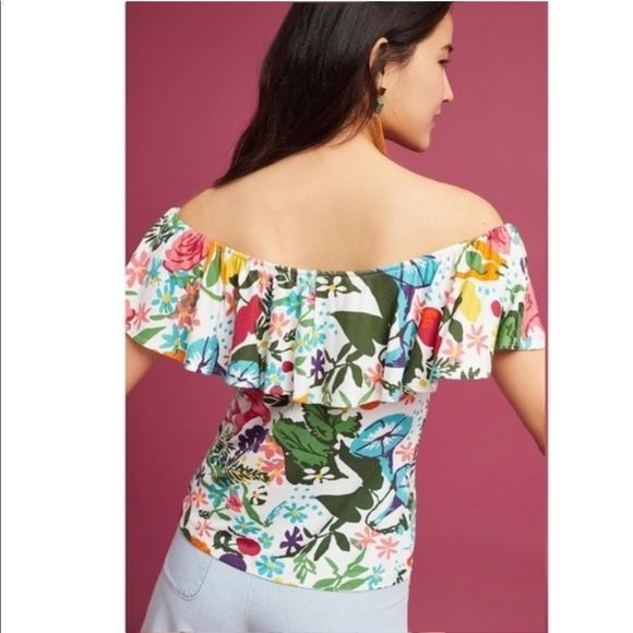 Postmark Cassandra Off The Shoulder Top NWT Large - Picture 5 of 11